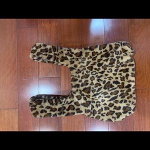 wild fable y2k fur cheetah bag
